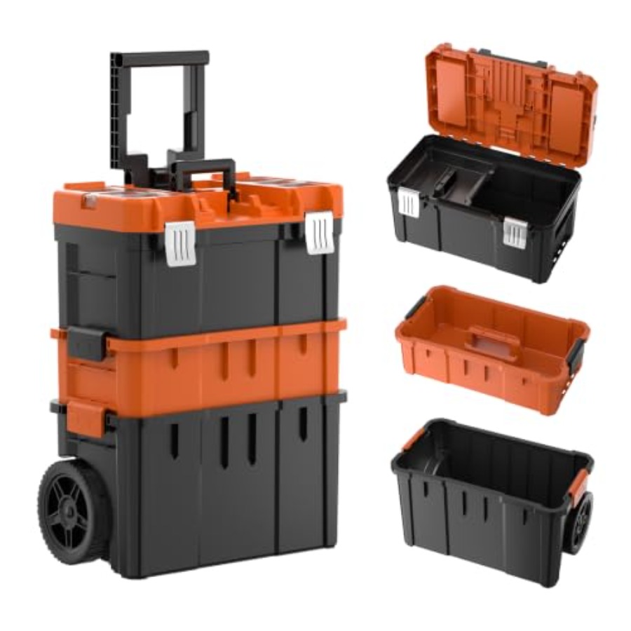 Heavy Equipment Supplies - Rolling Tool Box with Wheels, 3
