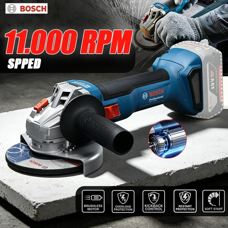 Heavy Equipment And Machinery - BOSCH GWS 18V-8 Cordless Angle Grinder