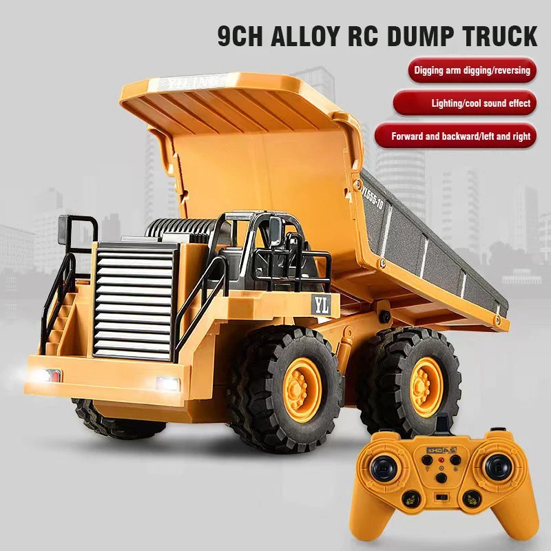 9CH Alloy RC Excavator Dump Tr - огляд і ціна Heavy Equipment Games