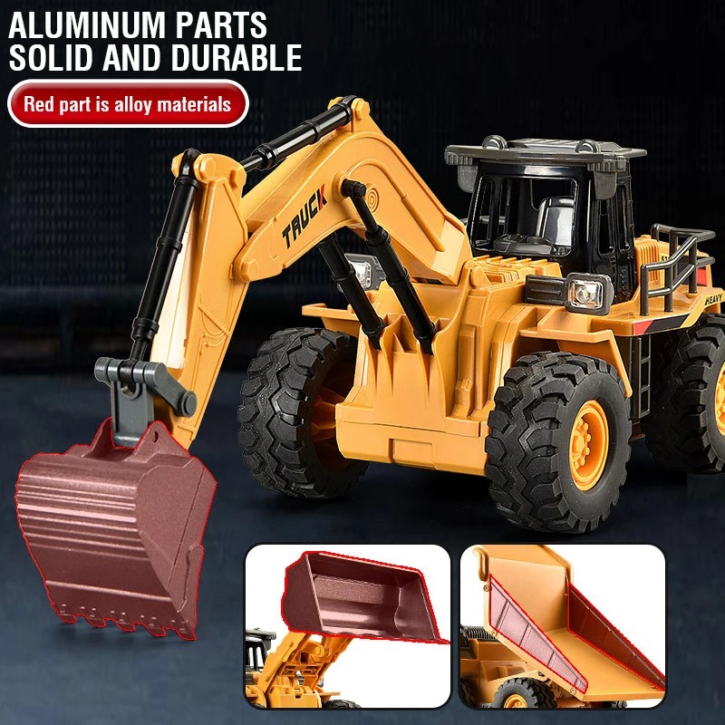 9CH Alloy RC Excavator Dump Tr - огляд і ціна Heavy Equipment Games