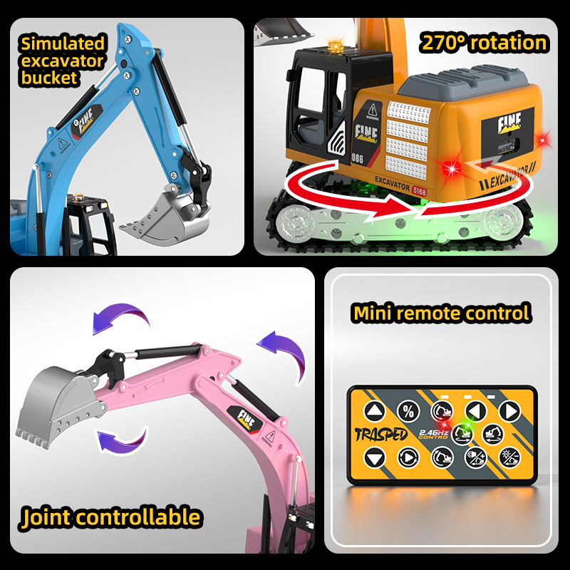 ZWN Remote Control Excavator D - огляд і ціна Heavy Equipment Games