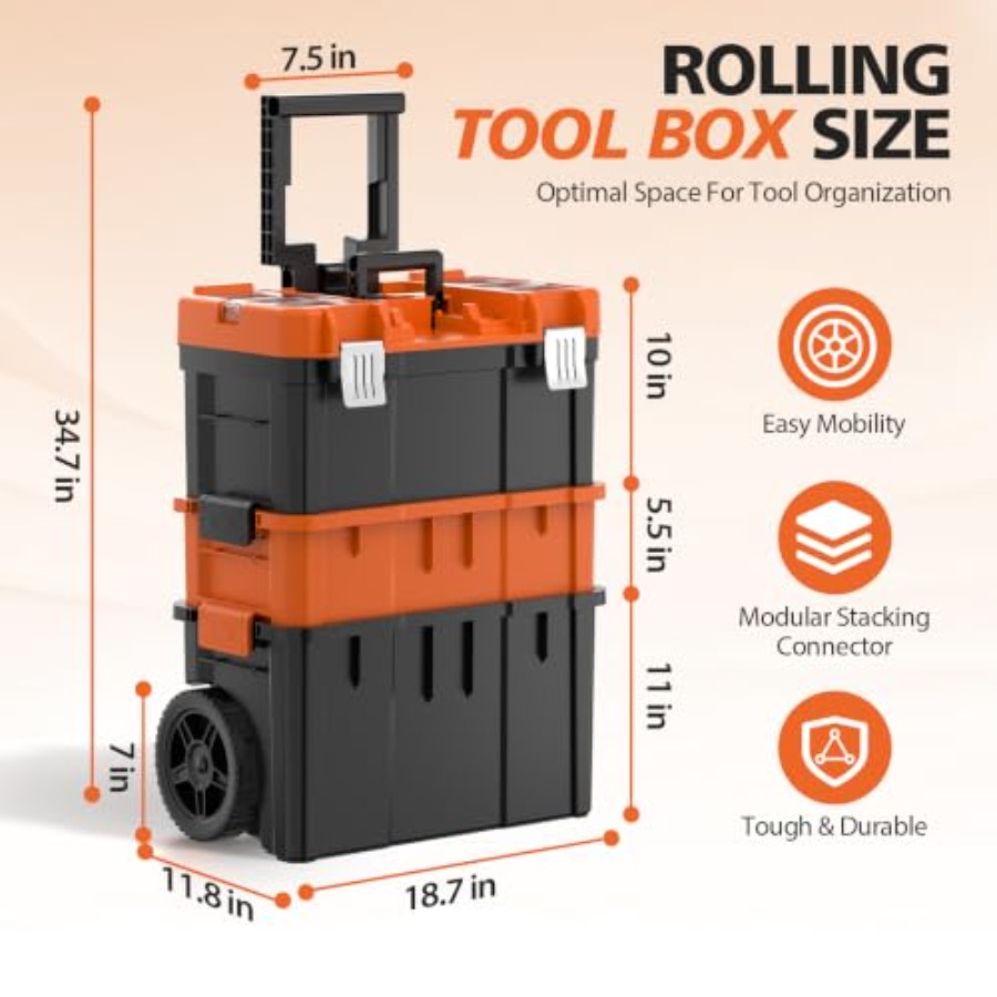 Rolling Tool Box with Wheels,  - огляд і ціна Heavy Equipment Supplies