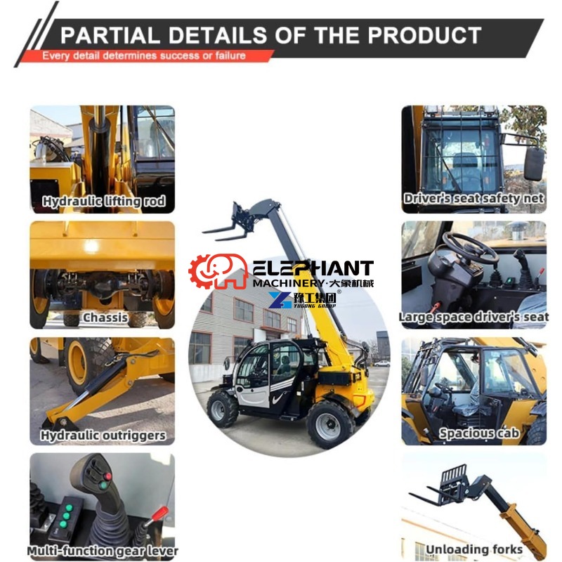 4 Ton 14m Telehandler Forklift - огляд і ціна Telescopic Handler Boom